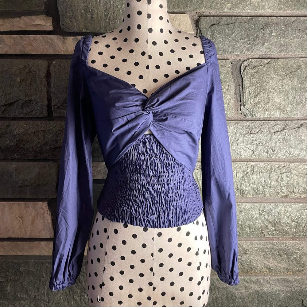 ANTHROPOLOGIE Back Bow Tie Blouse